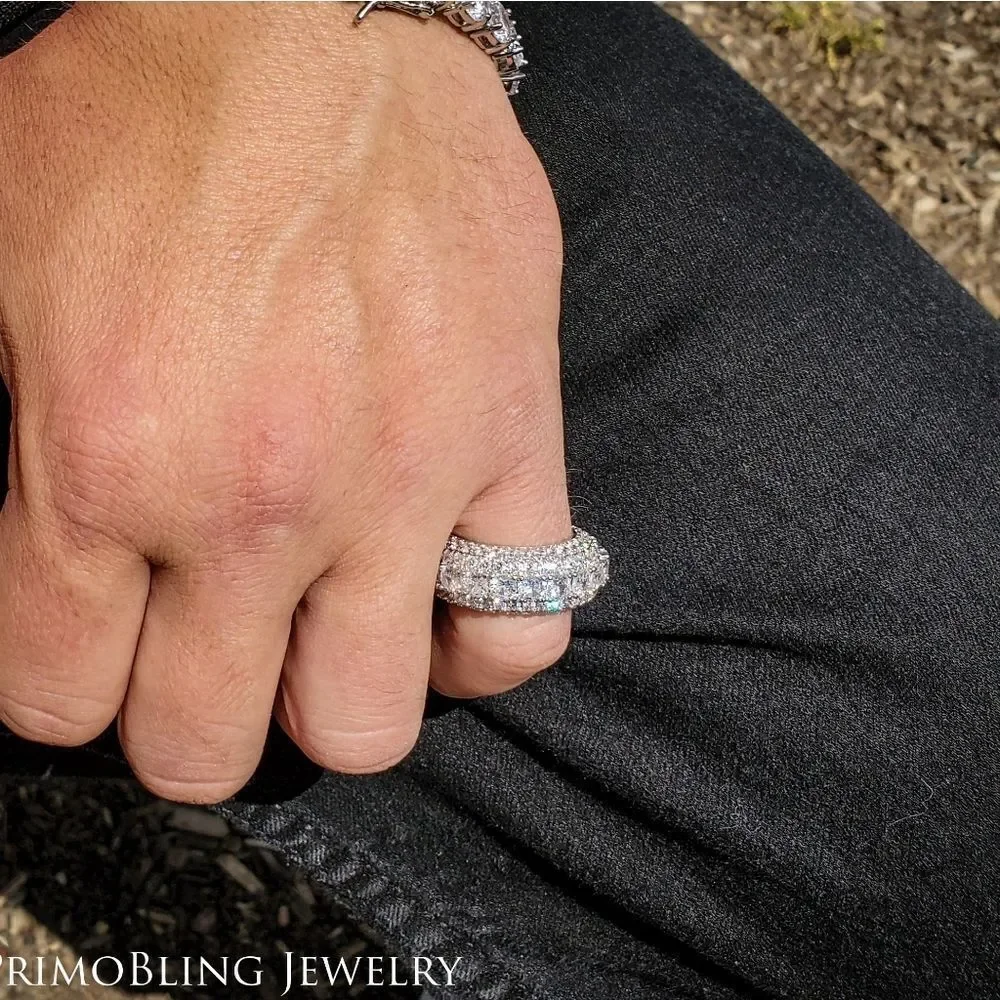 5 layer Diamond band ring